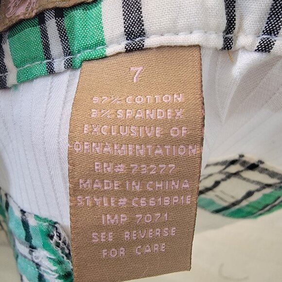 NWT Candie's Pants White Crop Capri Size 7 Cotton Blend Juniors NEW Read - Picture 10 of 11